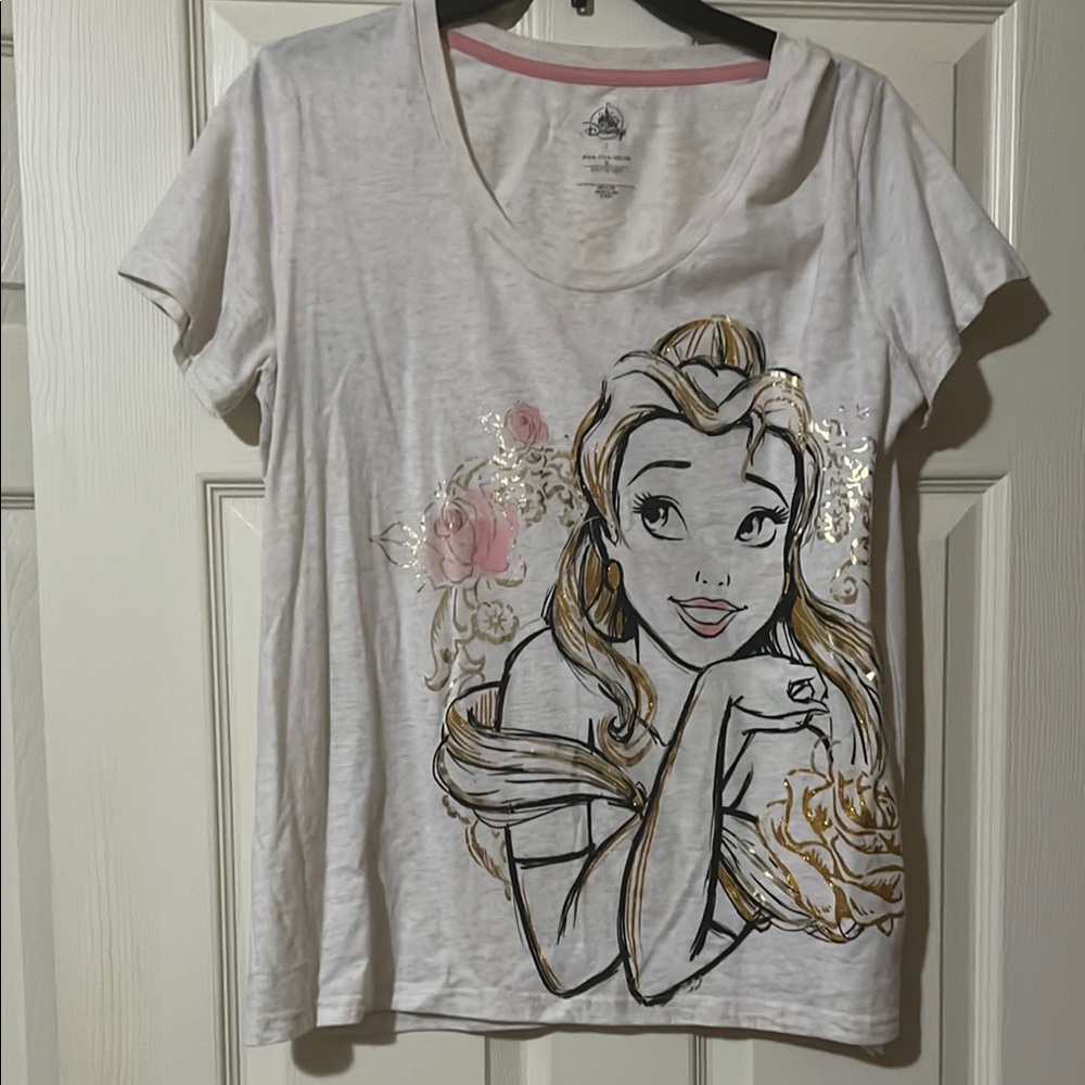 Disney Cream Graphic Short Sleeve Tee Women’s Large